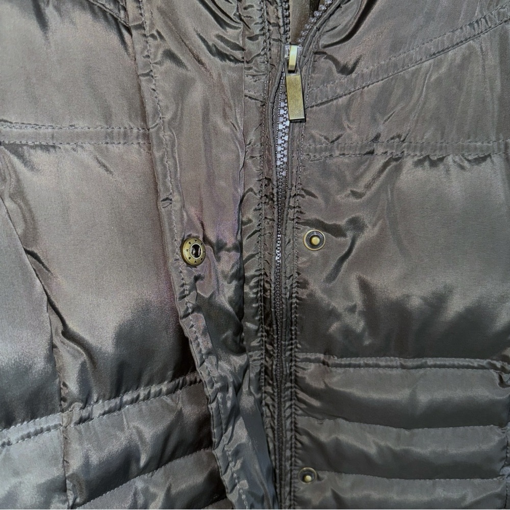 London Fog Women’s Green Down Puffer Jacket Olive Green Sz Medium Gorpcore Warm - Picture 8 of 12